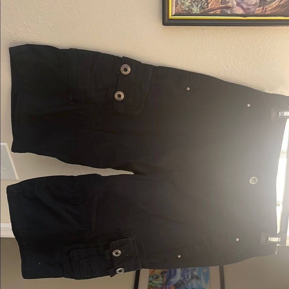 Black Women's Cargo Shorts